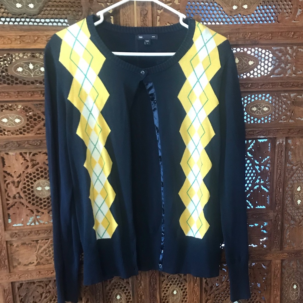 Argyle cardigan